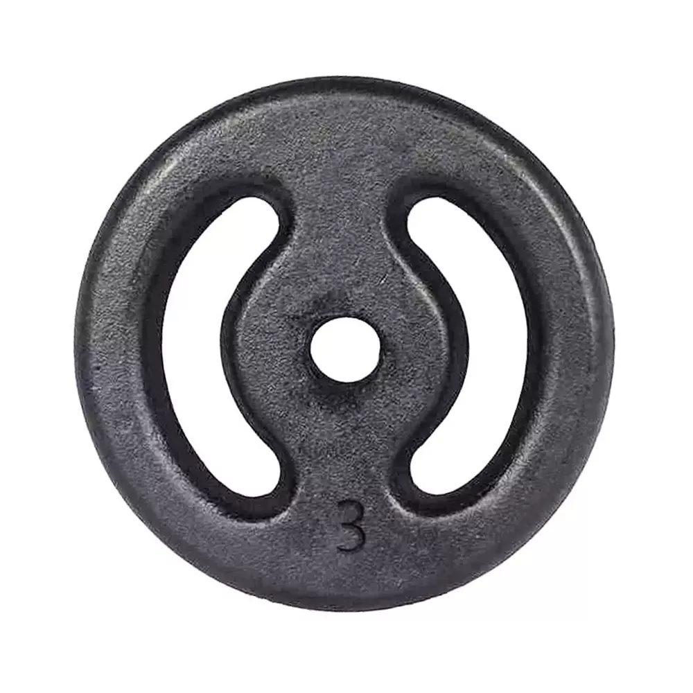 Anilha de Ferro Fundido Vazada 3kg - Naturalfitness 