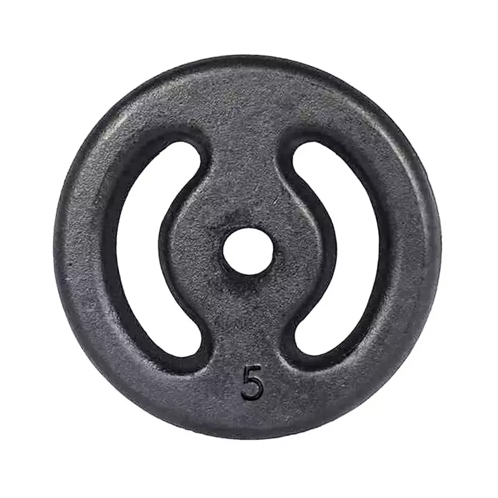 Anilha de Ferro Pintada Vazada - 5kg