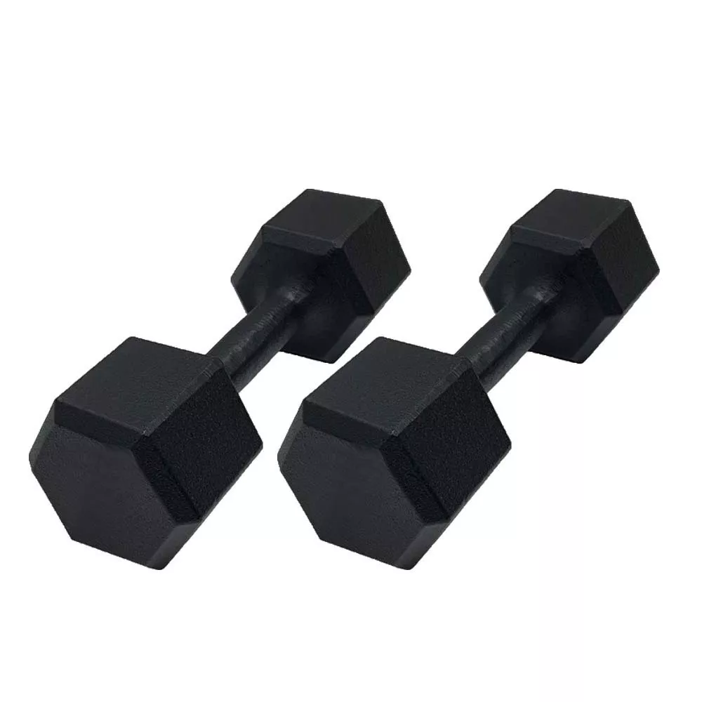 Par de Dumbbell Sextavado Pintado - 10kg