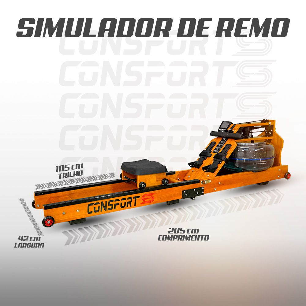 Simulador de Remo Água Profissional 2.0 Novo - Consport