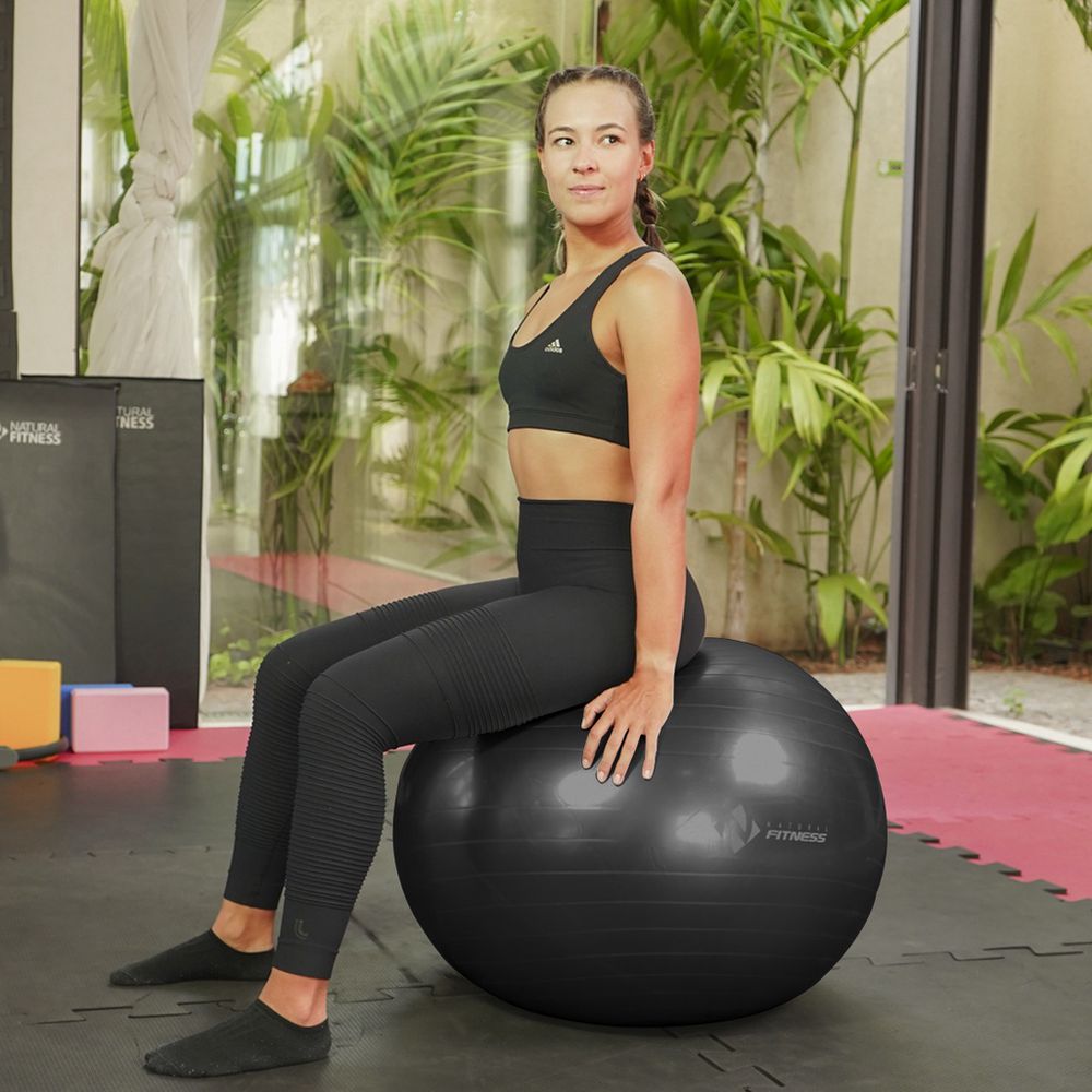 Kit Bola de Pilates Bola Suiça 75cm