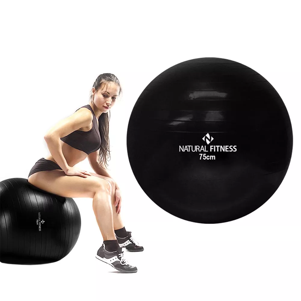 Kit Bola de Pilates Bola Suiça 75cm