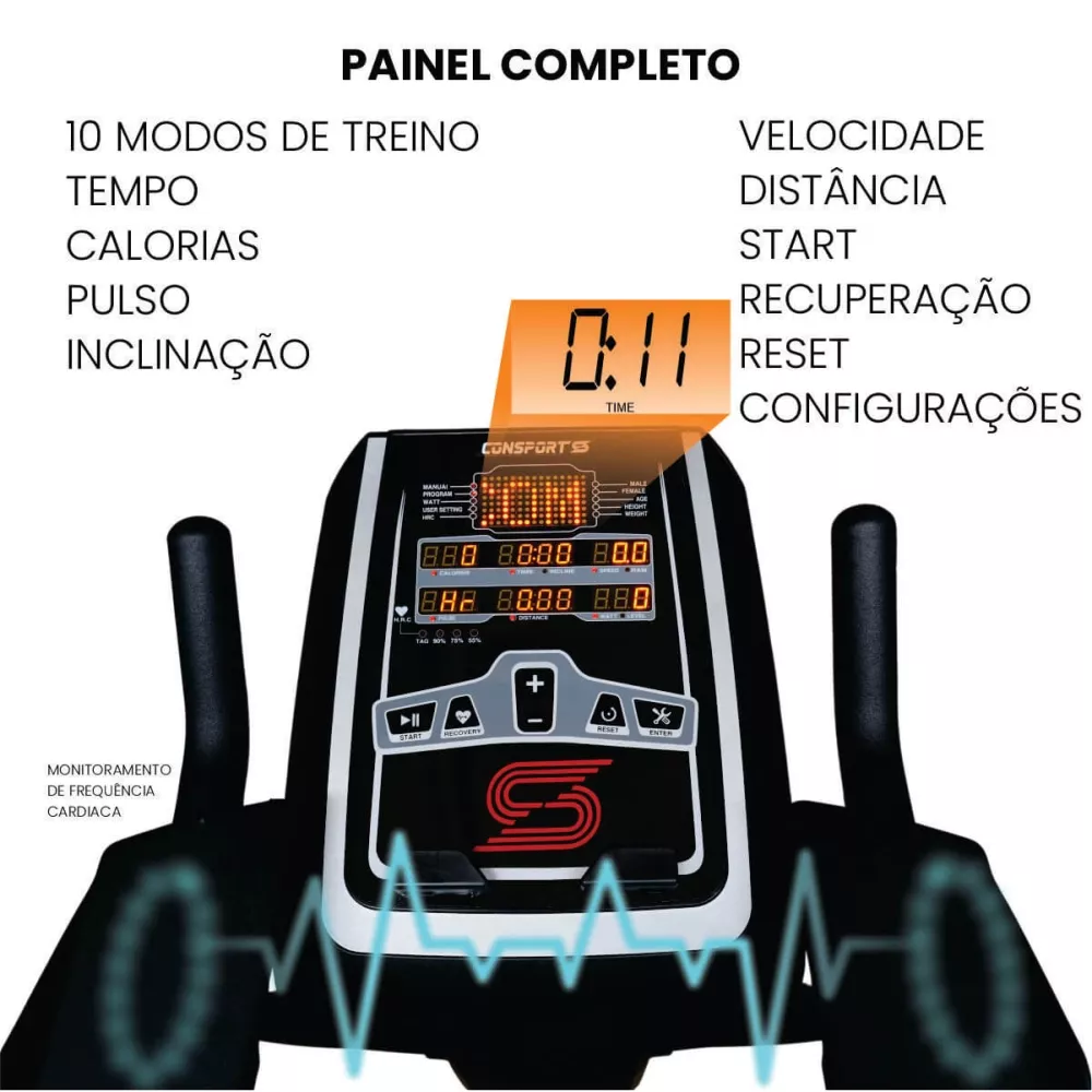 Bicicleta Vertical Profissional V-3000 - Consport