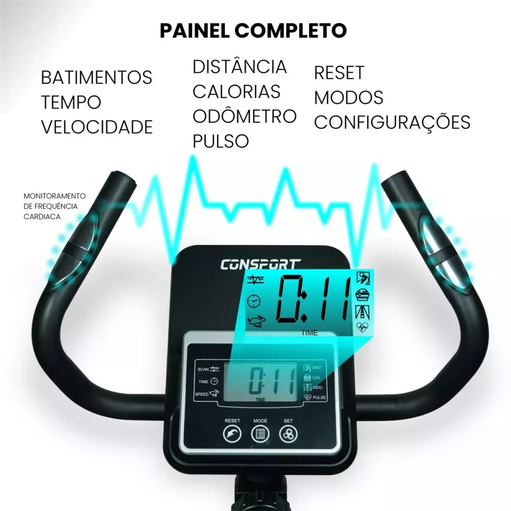 Bicicleta Vertical V-2000 - Consport