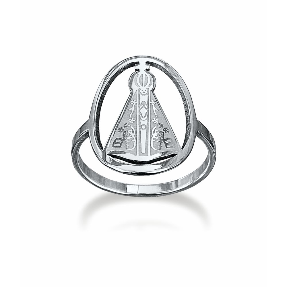 Anel Nossa Senhora Aparecida Aço Inox