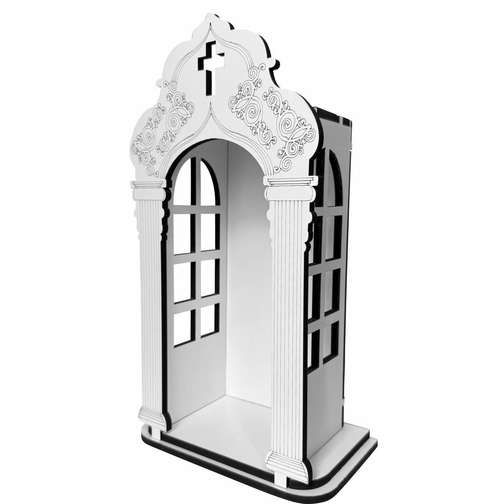 CAPELA VITRAL ORATÓRIO PARA IMAGEM DE 20CM