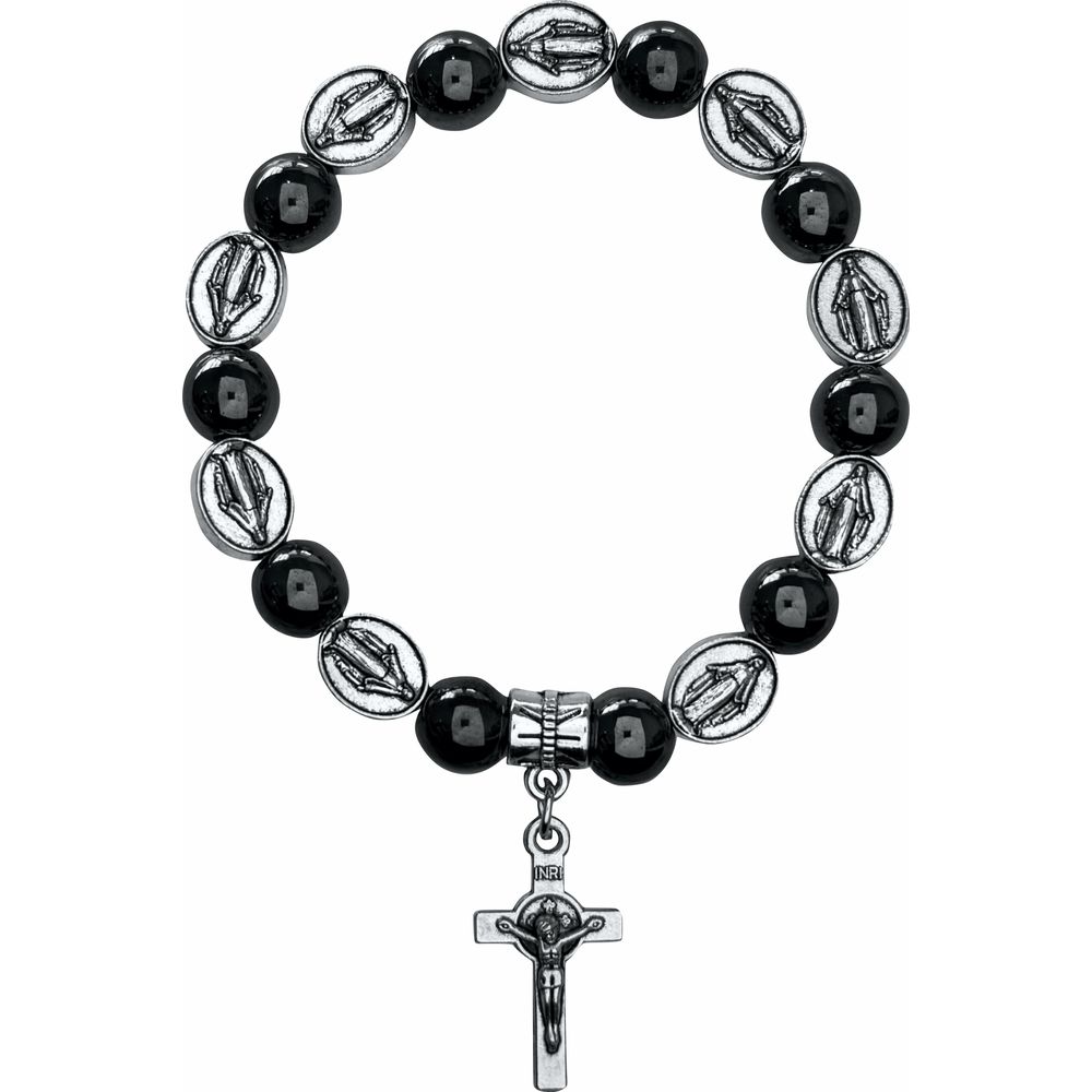 Pulseira Hematita Nossa Senhora Das Graças