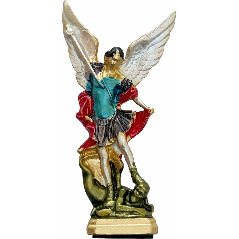 Imagem São Miguel Colorido 6,3 Cm Com Adesivo