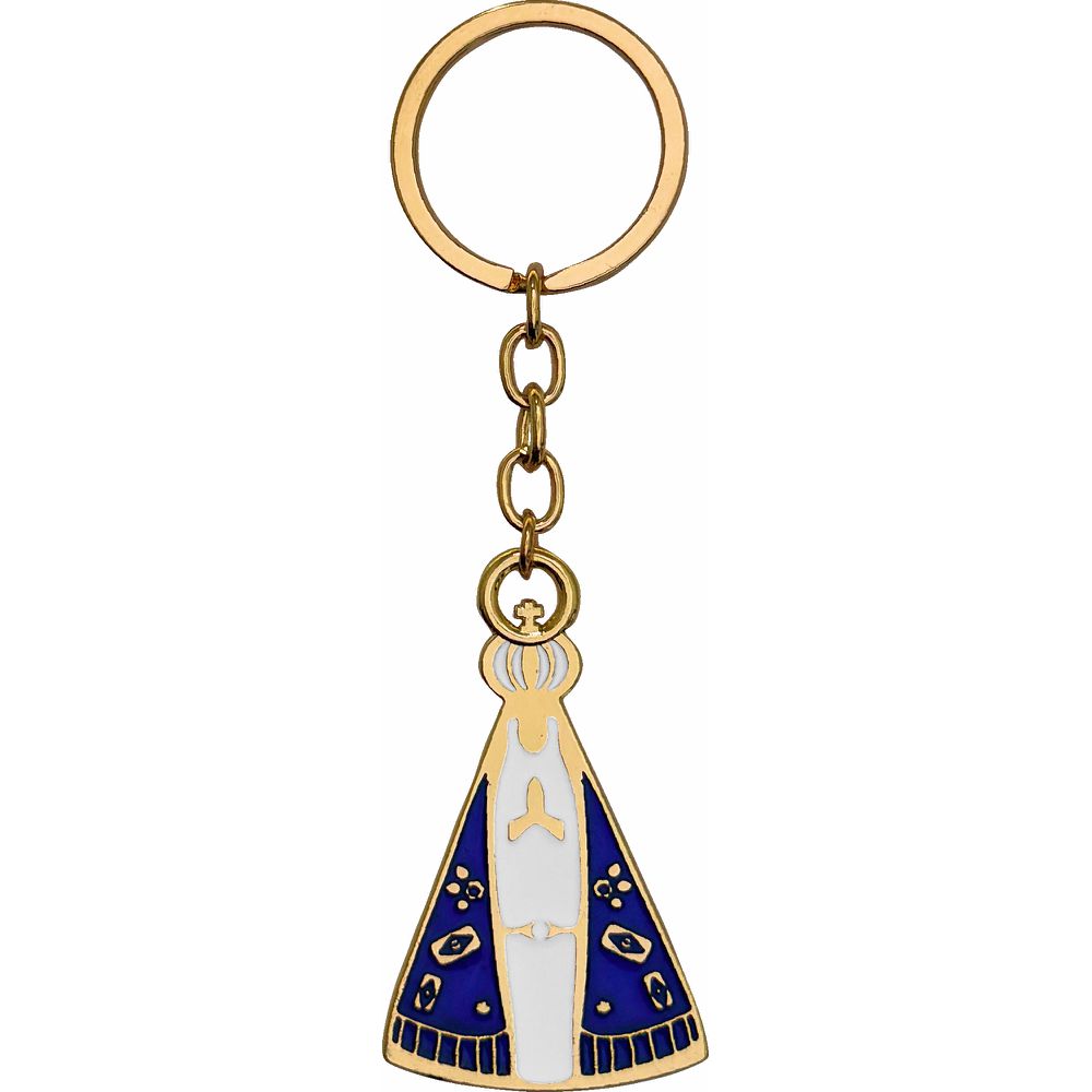 Chaveiro Nossa Senhora Aparecida Fundo Branco