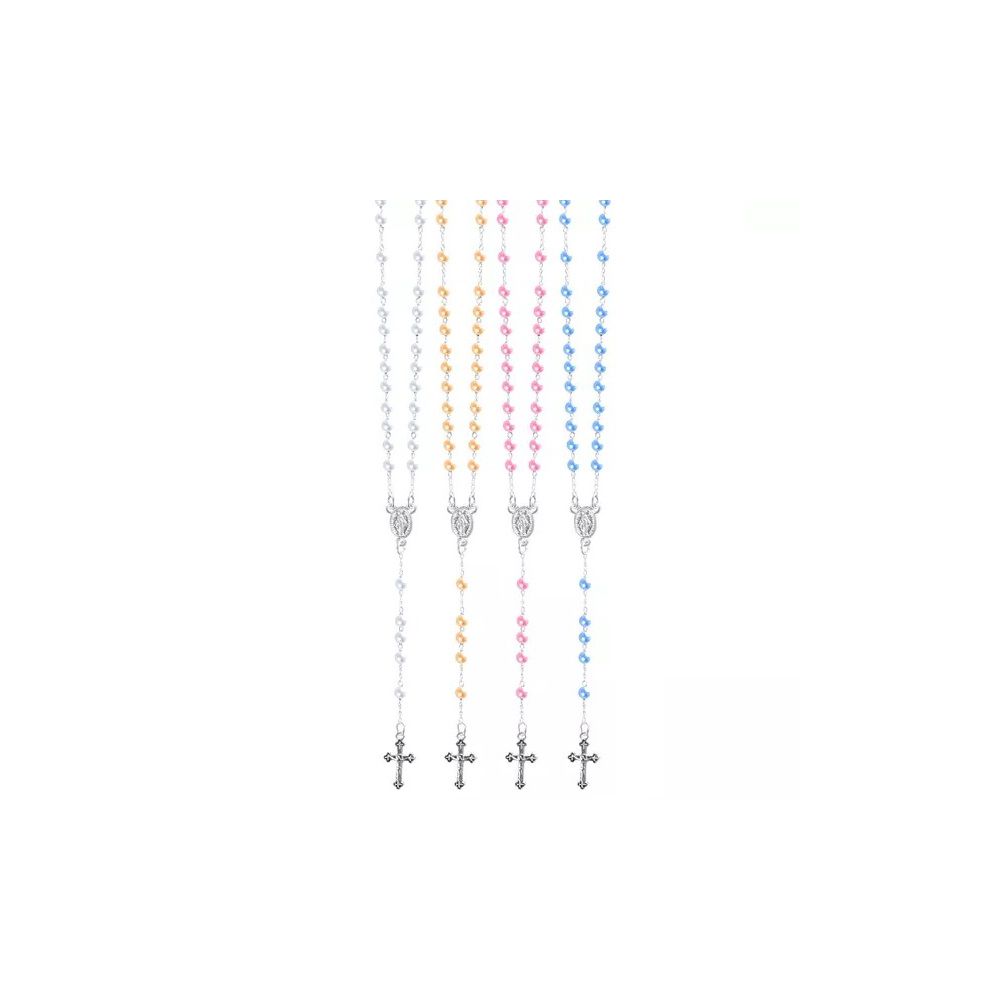 Terço Pérola Corrente 4 Mm Várias Cores