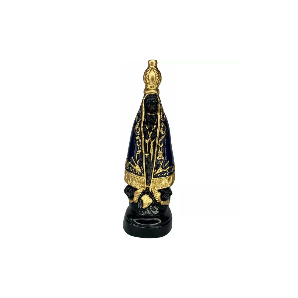 Imagem Gesso Nossa Senhora Aparecida Sem Manto Com Caixa 19 Cm