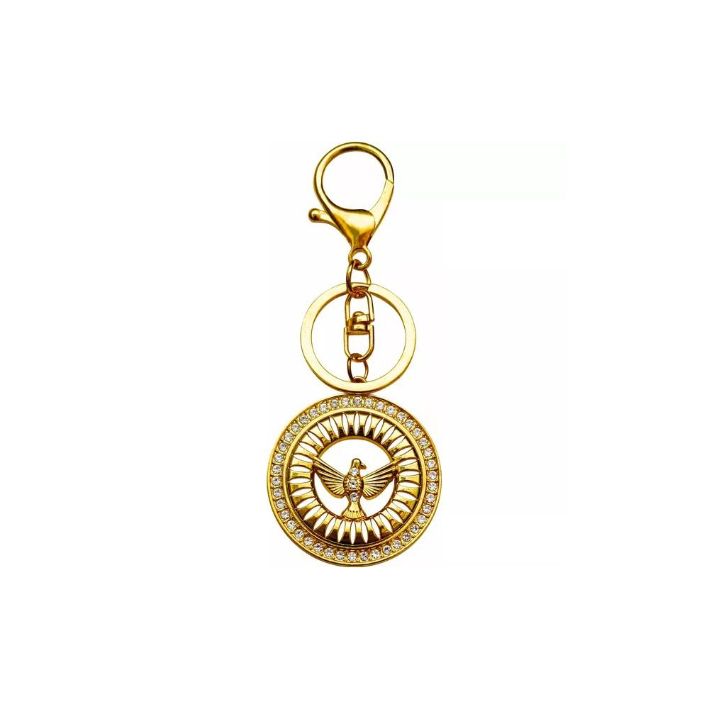 Chaveiro Espirito Santo Vazado Com Strass