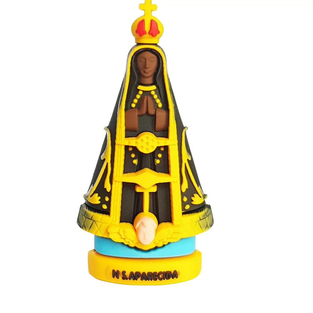 Imagem Borracha Nossa Senhora Aparecida 8 Cm