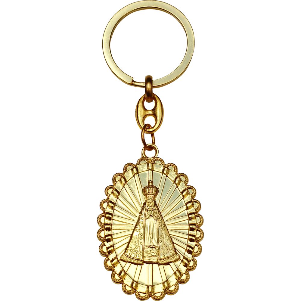 Chaveiro Aparecida Esplendor Dourado