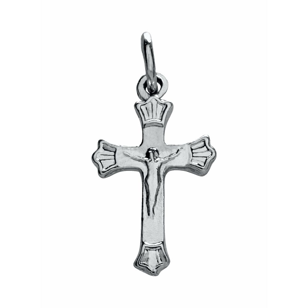 Pingente Crucifixo 2x1,2cm Niquelado