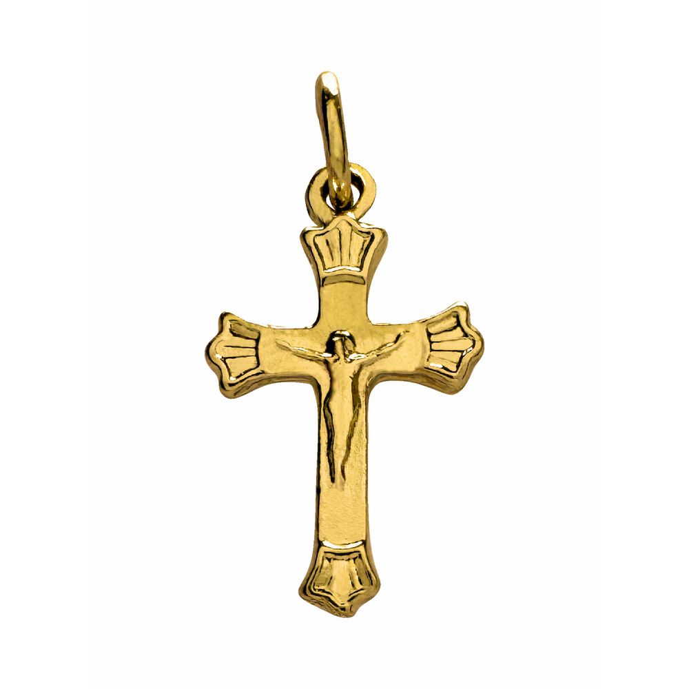 Pingente Crucifixo 2x1,2cm Dourado