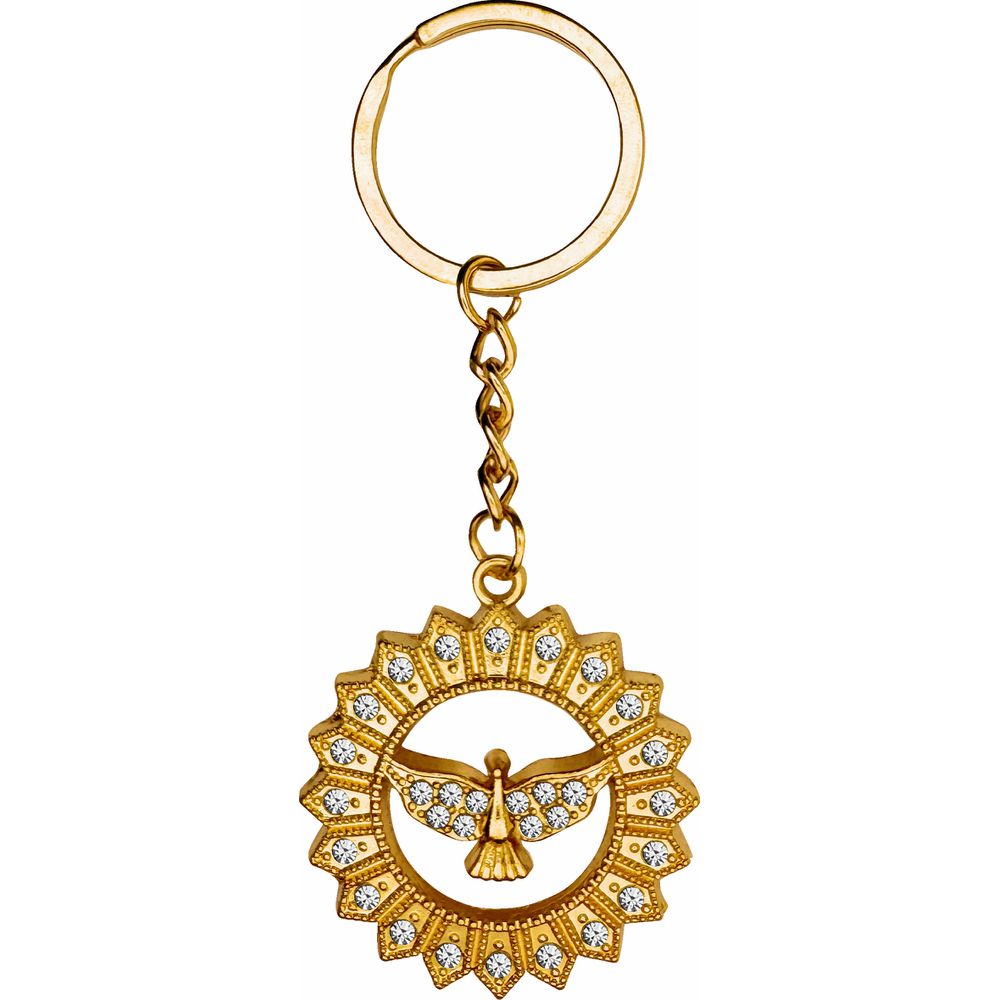 Chaveiro Redondo Espírito Santo Com Strass