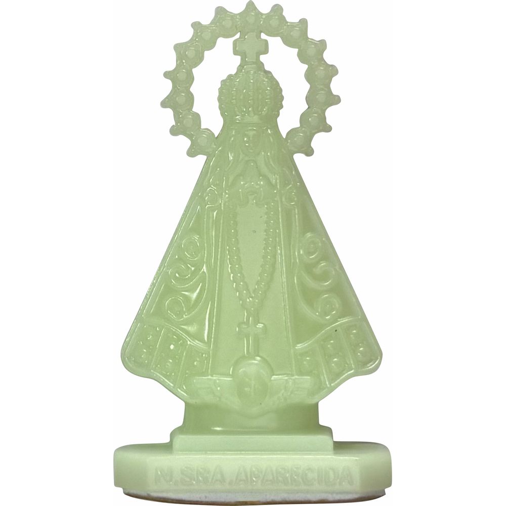 Imagem Carro Adesivo Nossa Senhora Aparecida Luminosa 5,5cm