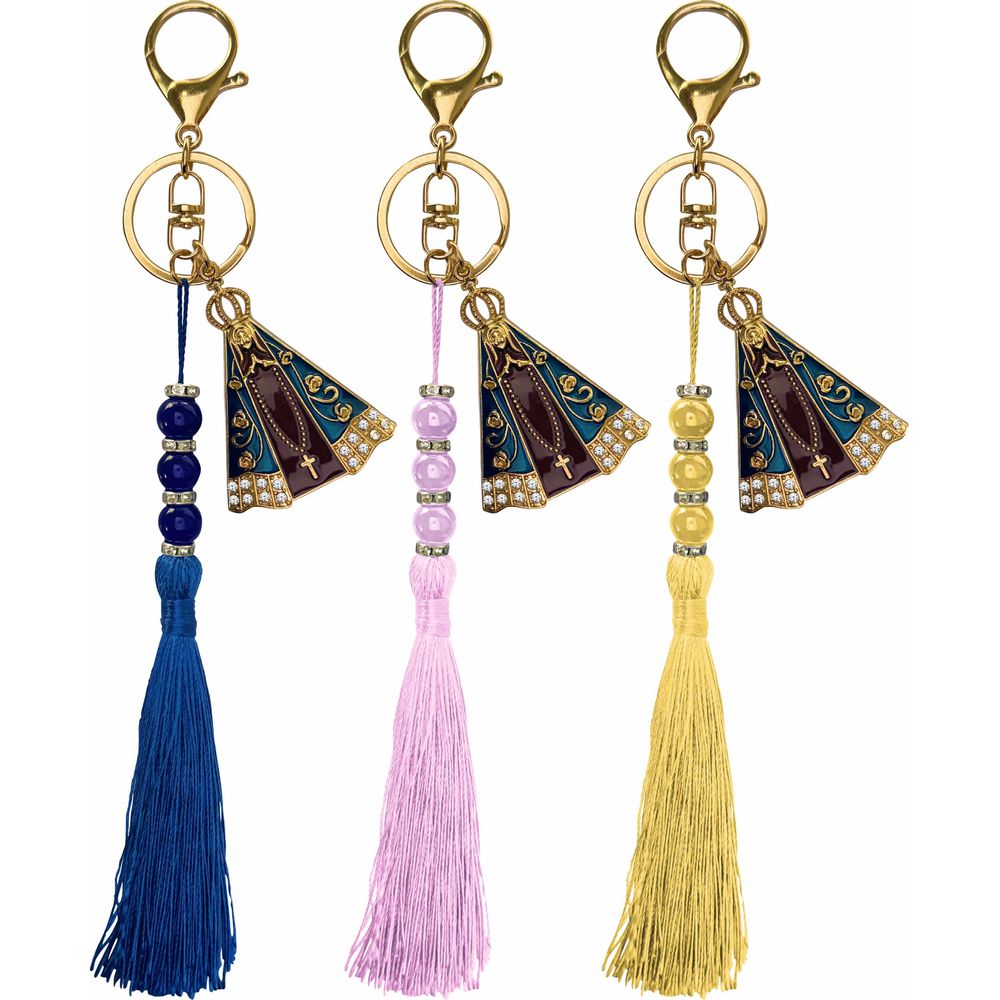 Chaveiro Nossa Senhora Aparecida Com Pom Pom