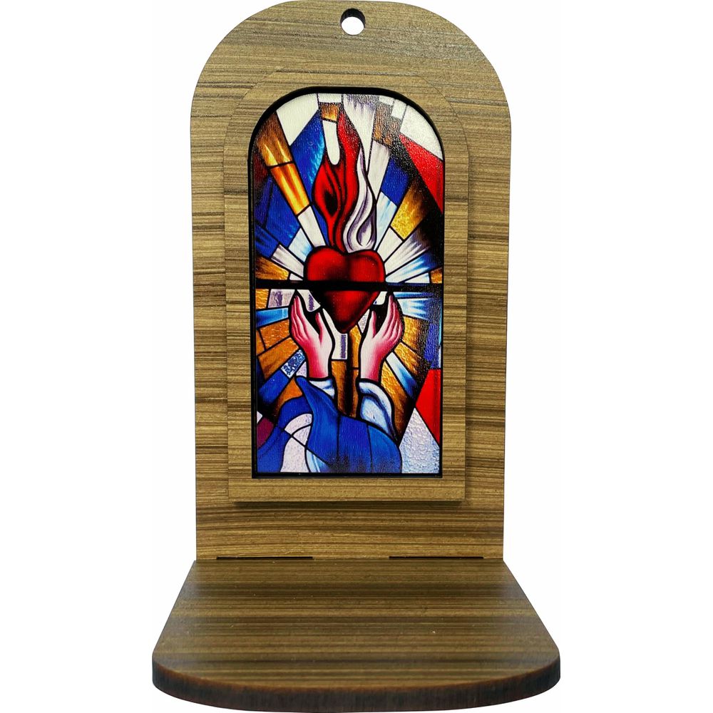 Porta Santo Mdf 18x10 Cm Para Imagem De 15cm