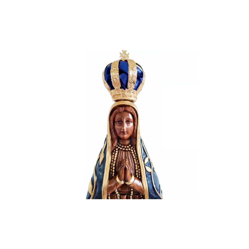 Imagem Nossa Senhora Aparecida 80 Cm Com Coroa Folheada Ouro