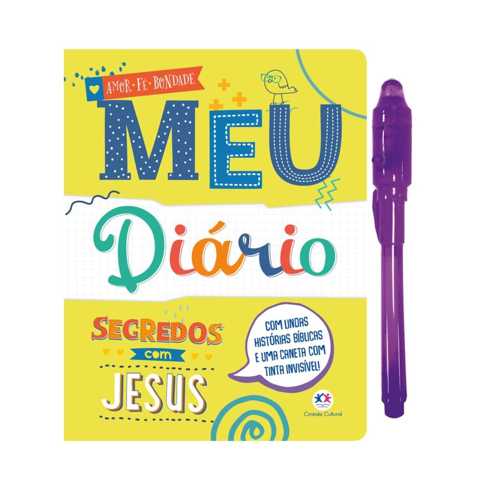 Livro Infantil Meu Diário Segredos Com Jesus