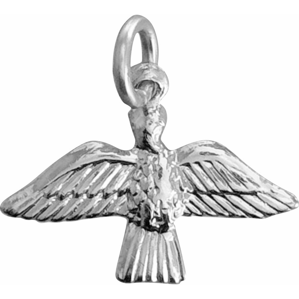 Medalha Pombinha Do Espírito Santo Prateada