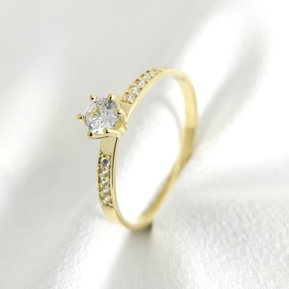 Anel Forever em Ouro Maciço para Noivado ou Casamento - Peça Unitária 