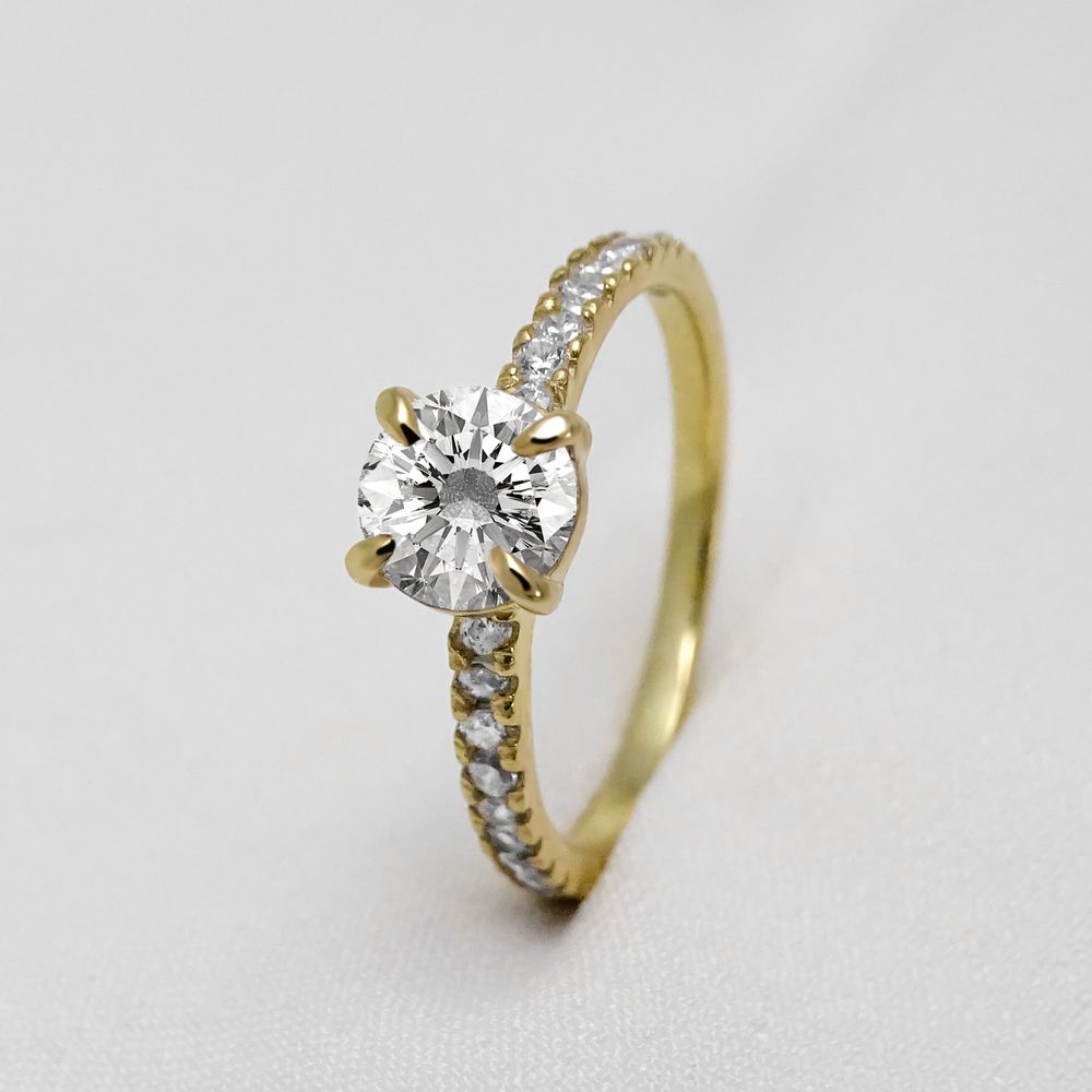 Aparador em Ouro 18k com pedras diamonics Camilly - Peça Única 