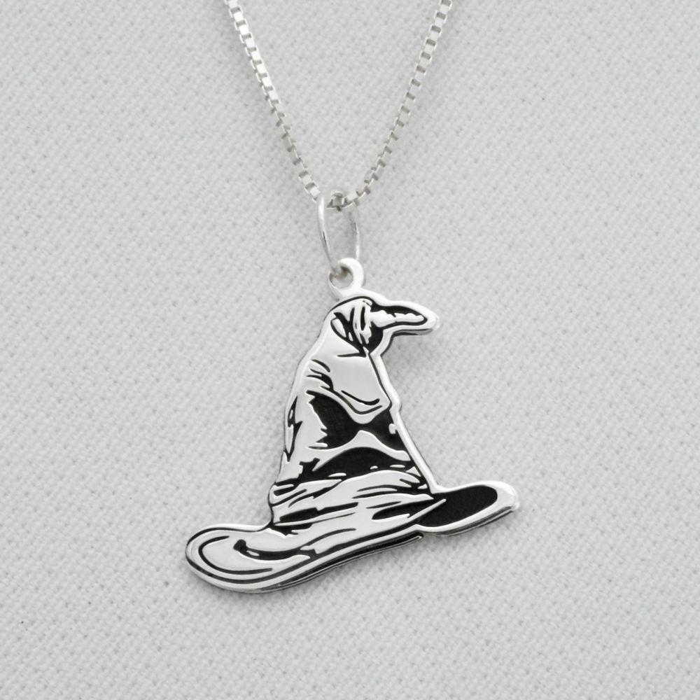 Pingente Em Prata 995 Chapéu Seletor Harry Potter