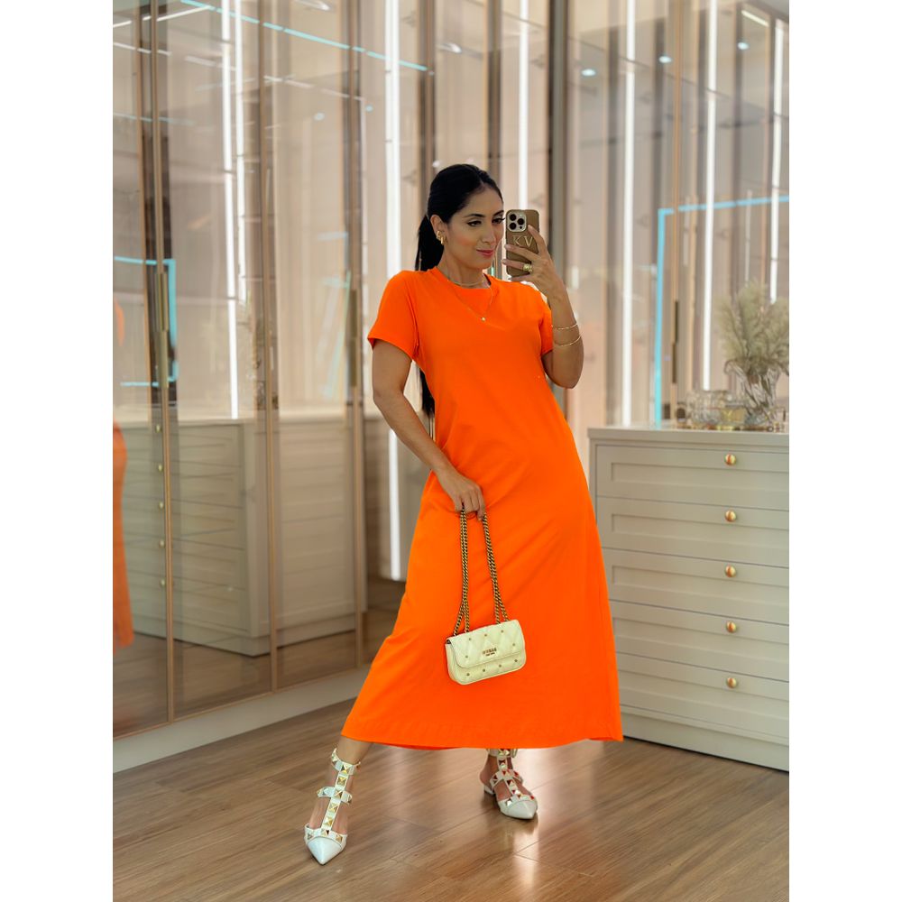 Vestido Leonora Laranja