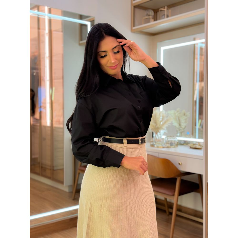 Camisa Celine Preto