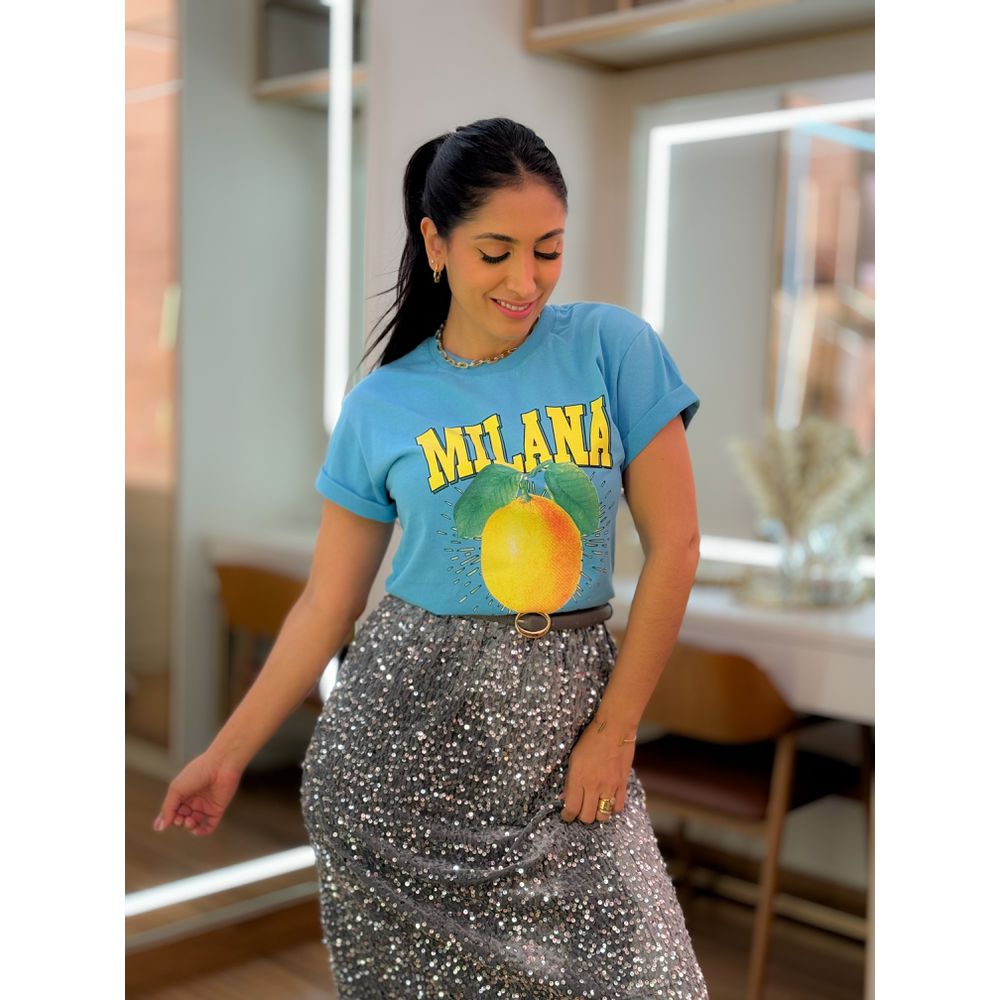 T-shirt Leonora Azul