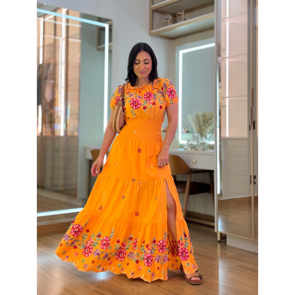 Vestido Julia Laranja
