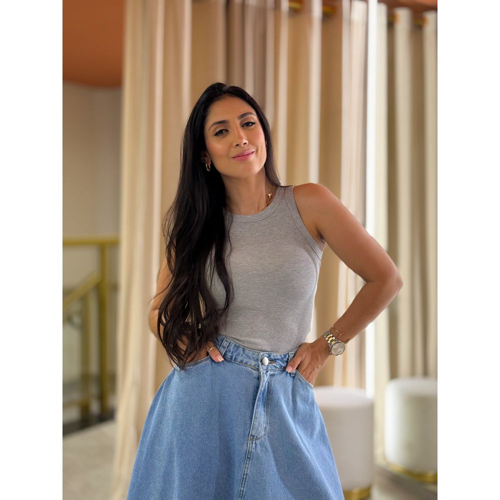Blusa Naila Cinza