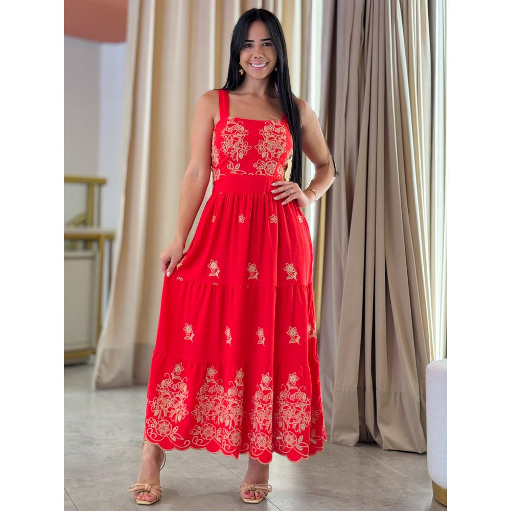 Vestido Teodora Vermelho