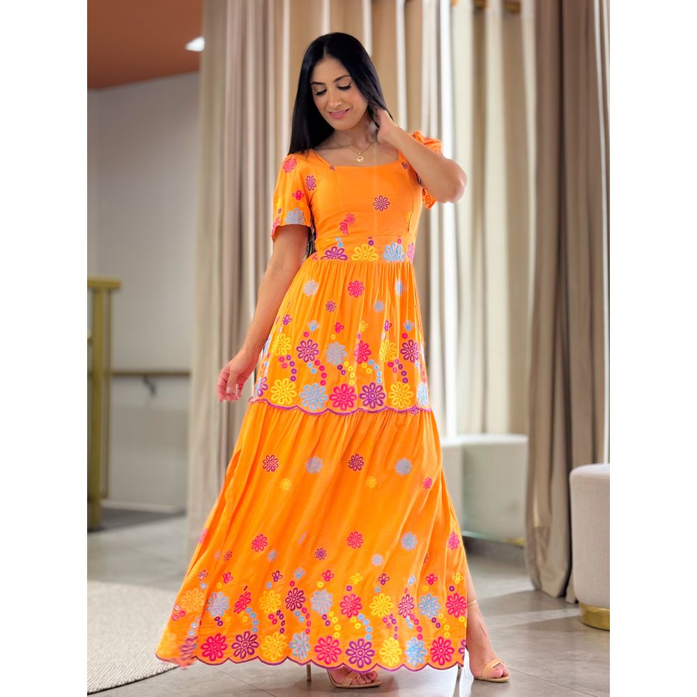 Vestido Lua Laranja