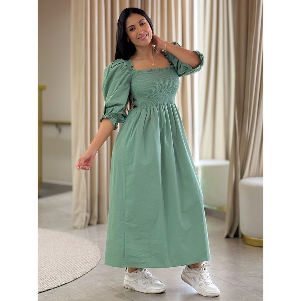 Vestido Thassia Verde Menta