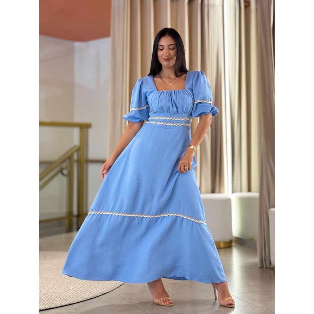 Vestido Agata Azul Bebe