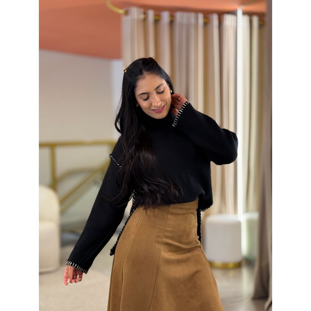 Tricot Paula Preto