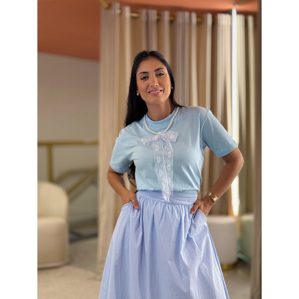 Blusa Mel Azul Bebe