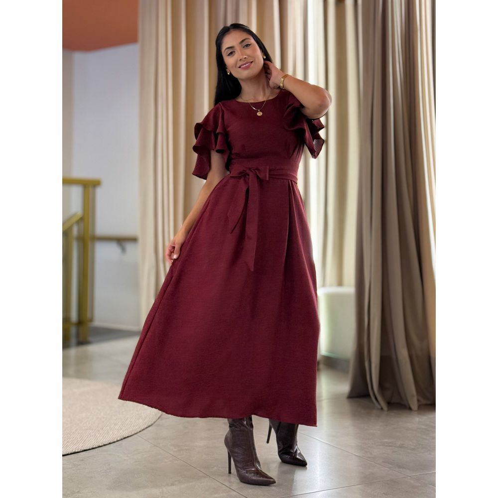 Vestido Suelen Marsala