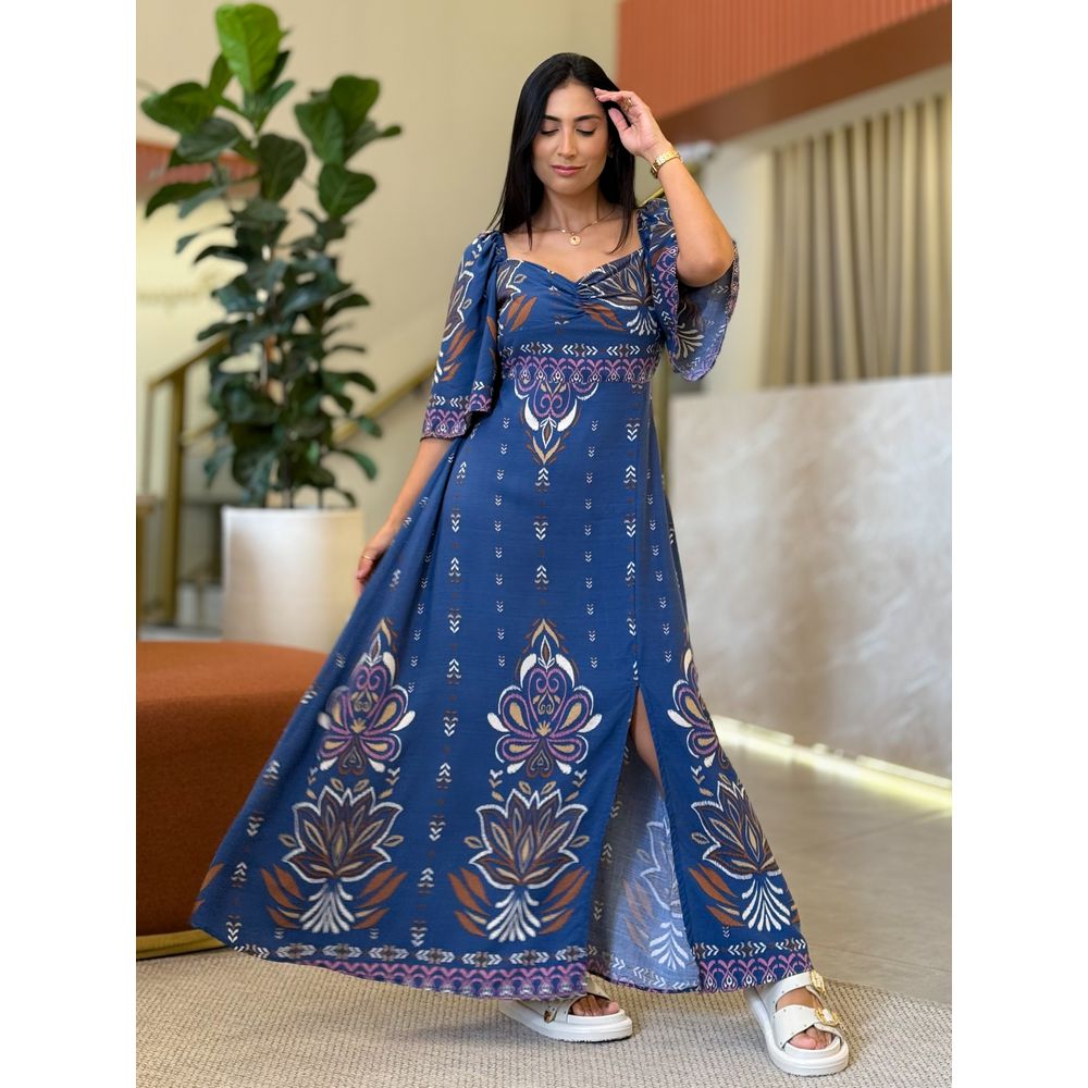 Vestido Aline Azul