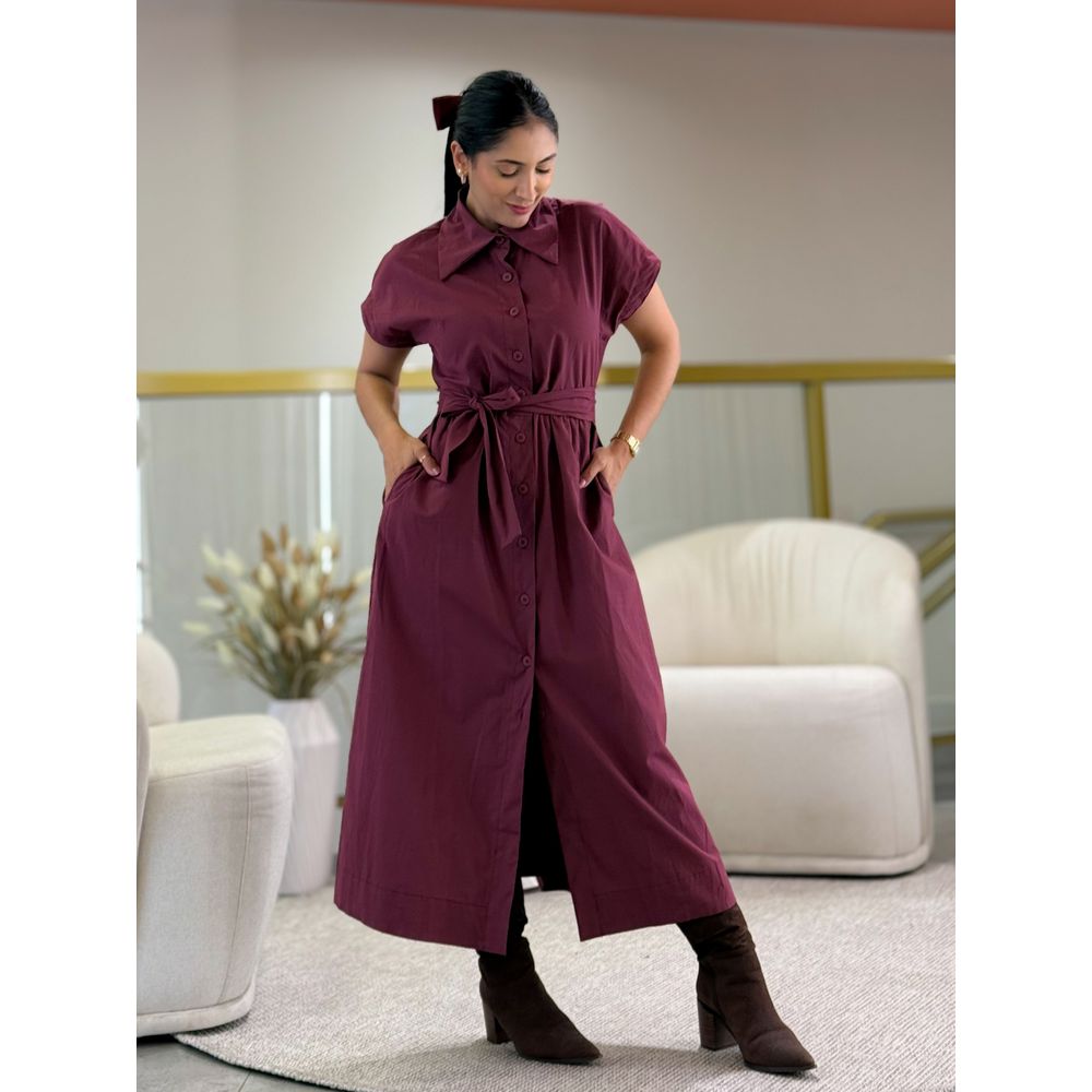 Vestido Isa Marsala