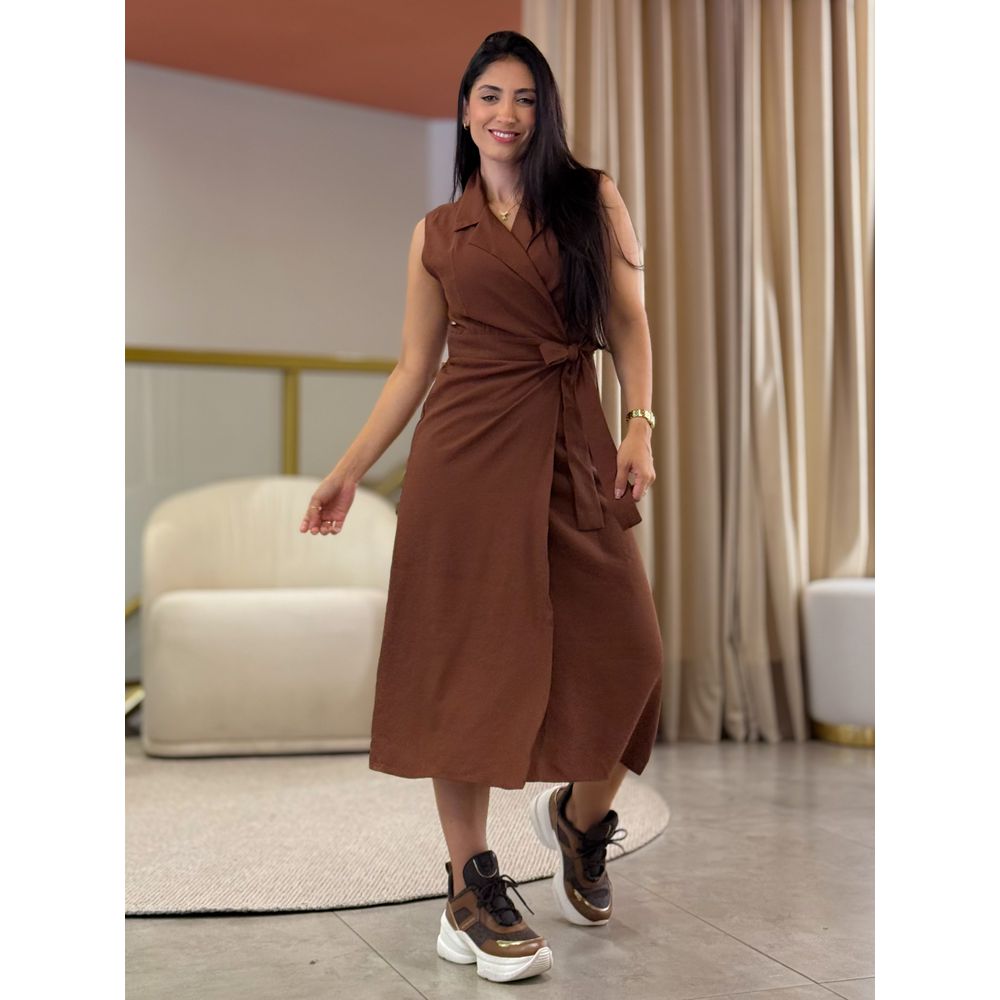 Vestido Hana Marrom