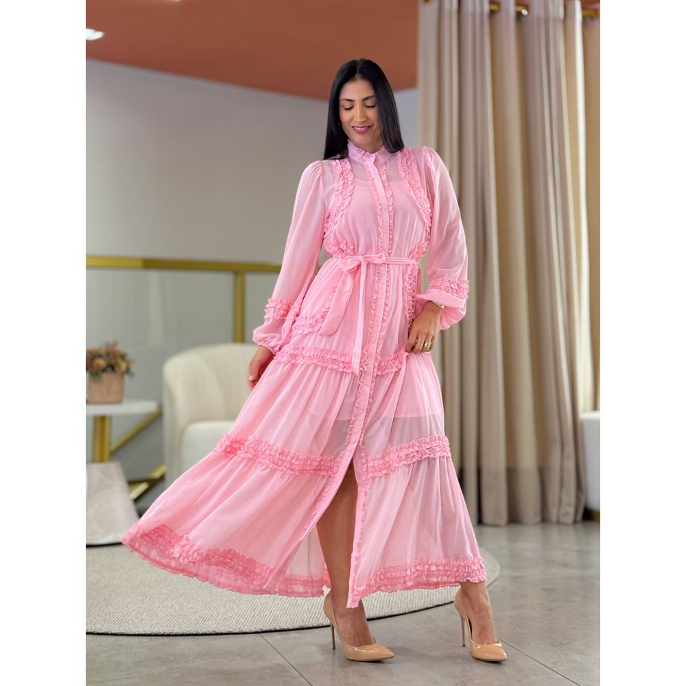 Vestido Beatriz Rosa Bebe
