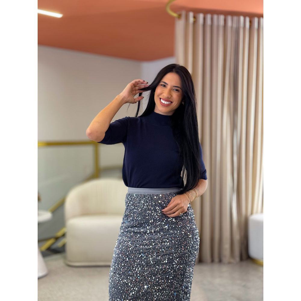 Blusa Camila Azul Marinho