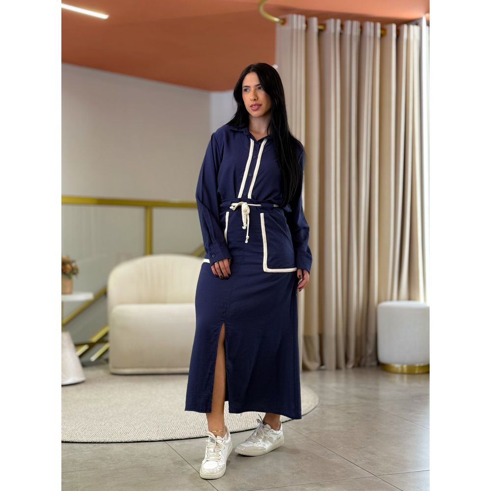 Conjunto Sara Azul Marinho