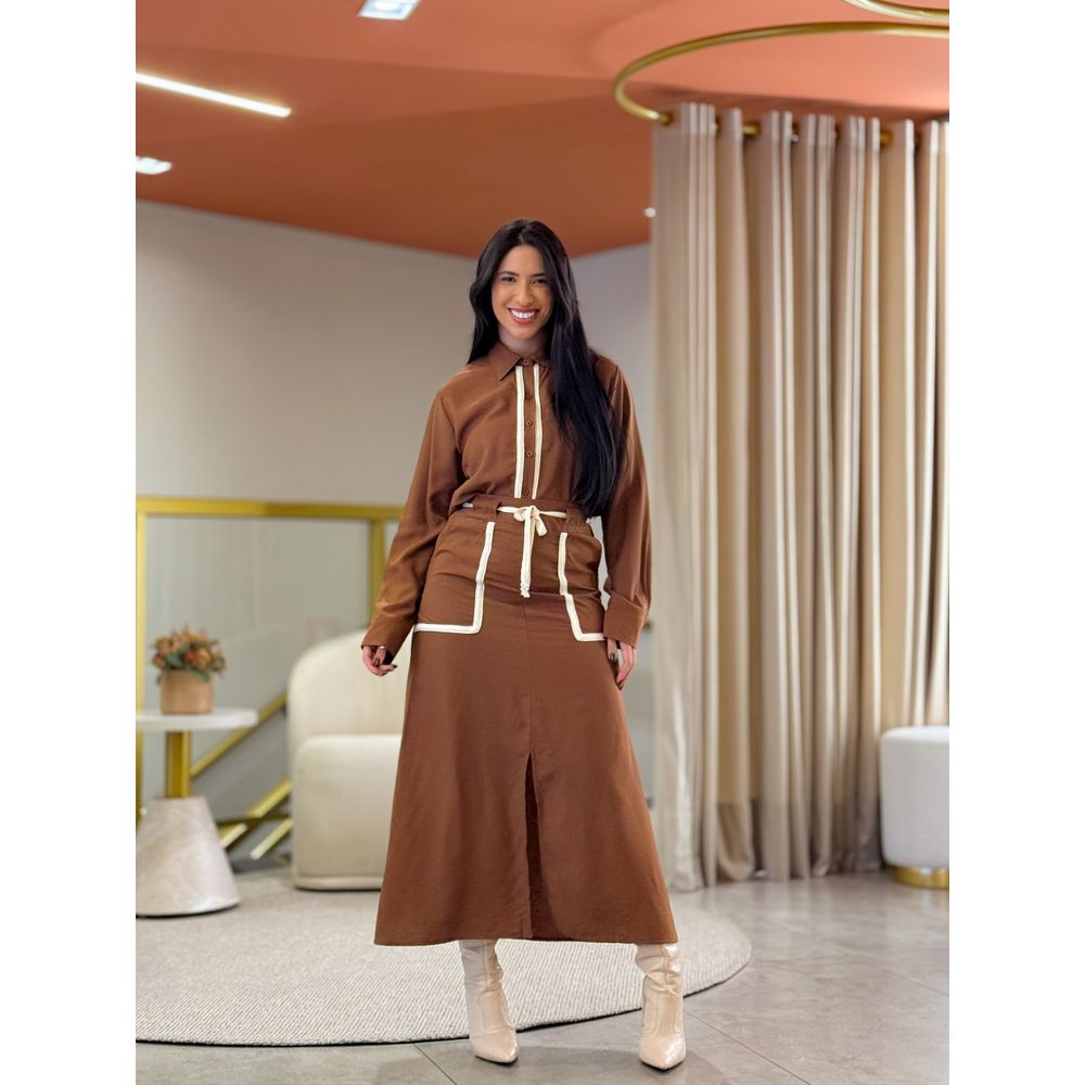Conjunto Sara Marrom