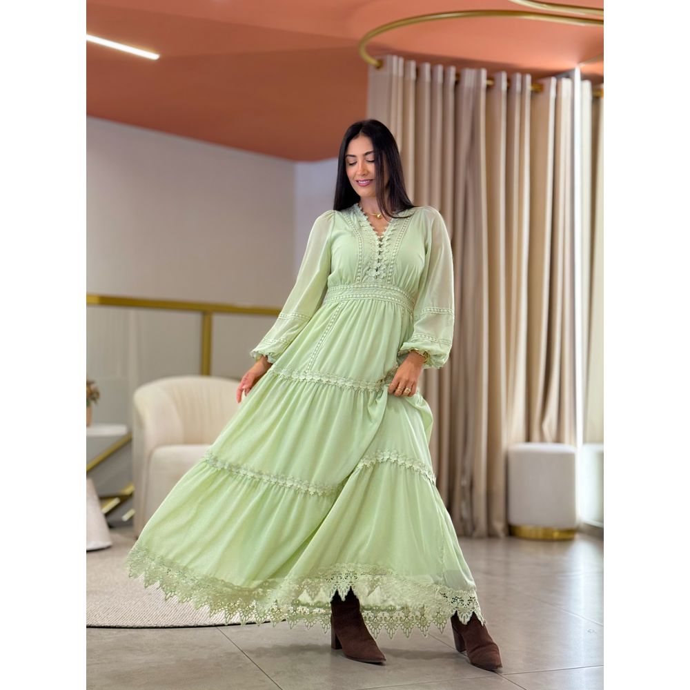 Vestido Silmara Verde Menta